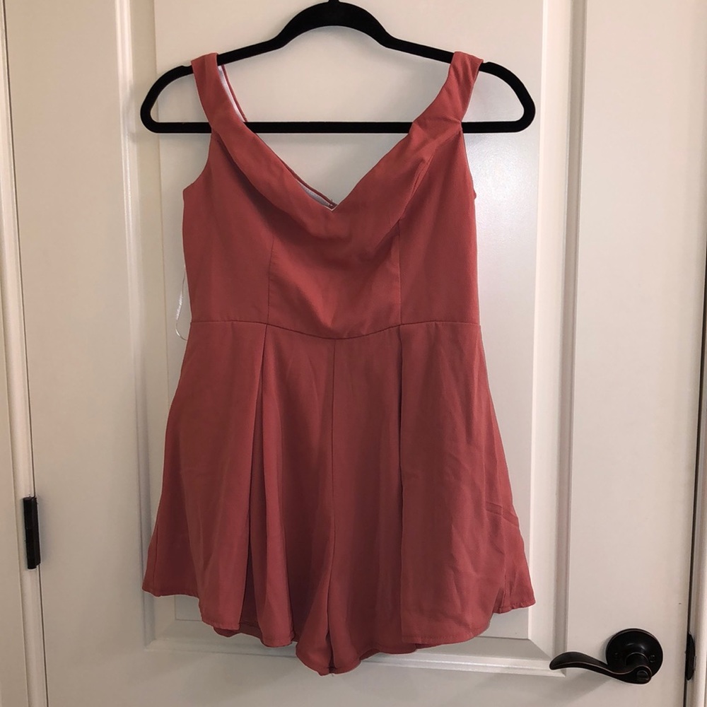 Pink/coral romper